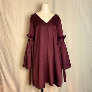 Deep Purpley Maroon Gianni Bini Silk Dress
